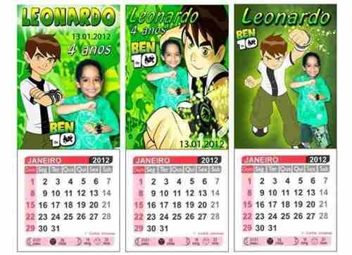 20 Mini Calendários Personalizados Com Imã - 2013